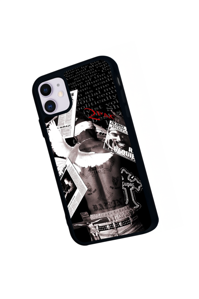 iPhone 11 Uyumlu Tupac Tasarımlı Glossy Premium Kılıf