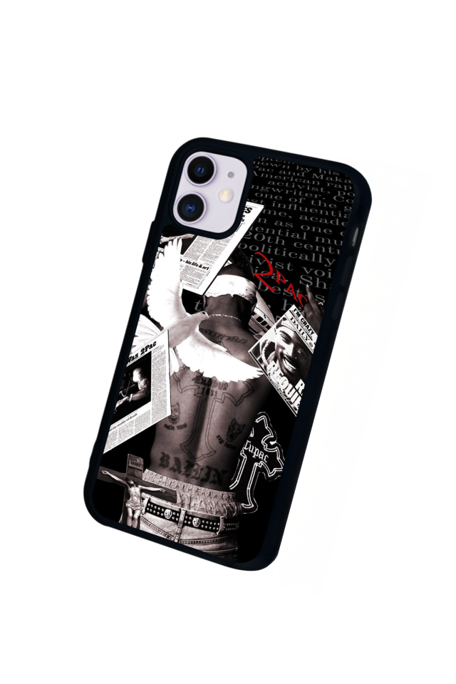 iPhone 11 Uyumlu Tupac Tasarımlı Glossy Premium Kılıf