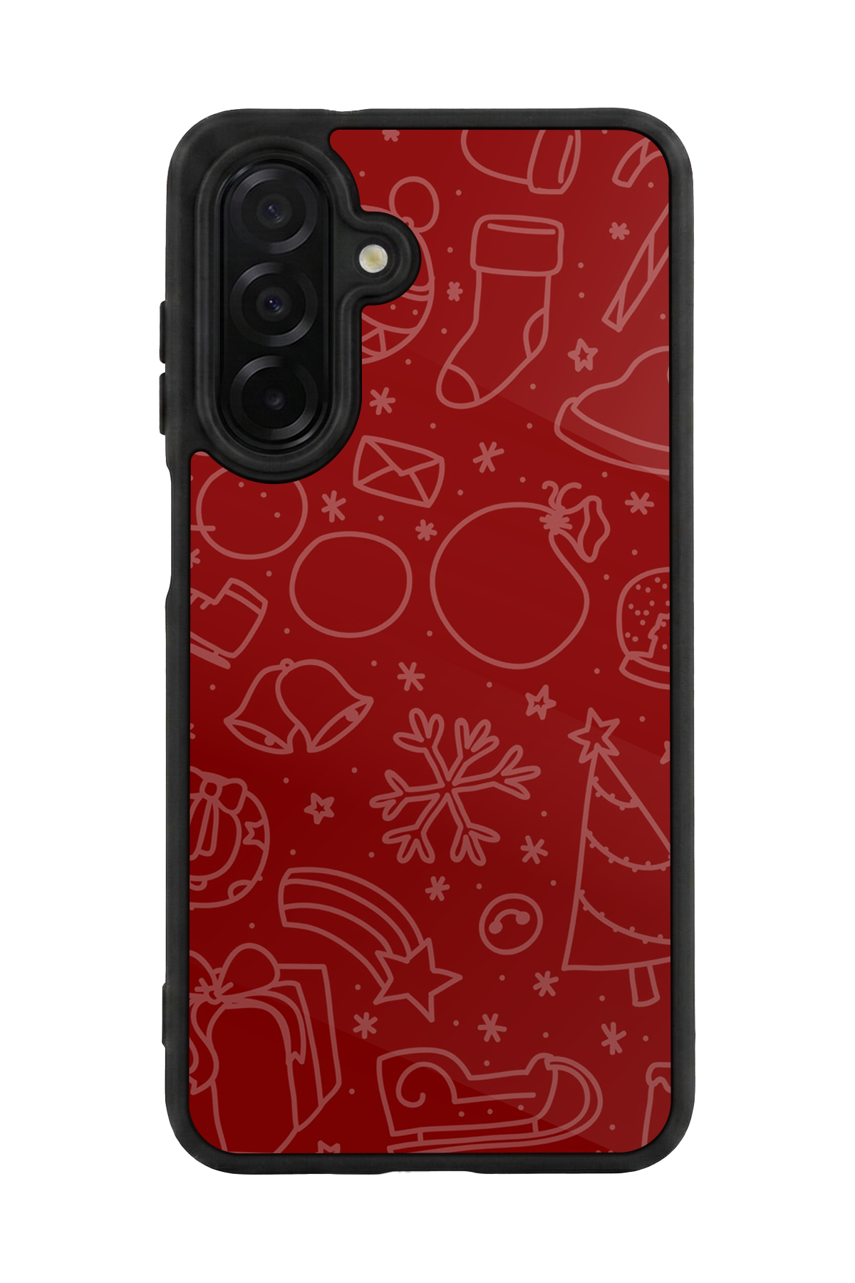 Samsung Galaxy A36 Uyumlu Yilbasi Christmas Tasarımlı Glossy Premium Kılıf