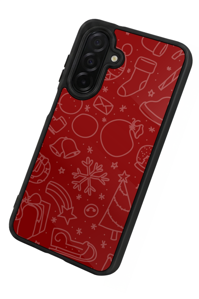 Samsung Galaxy A36 Uyumlu Yilbasi Christmas Tasarımlı Glossy Premium Kılıf
