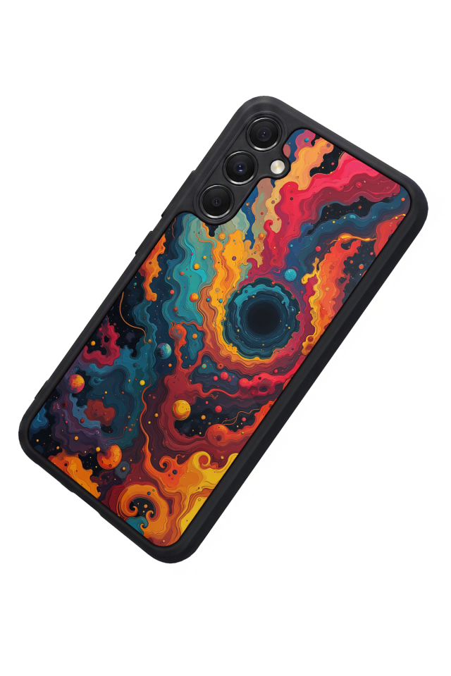 Samsung Galaxy A34 Uyumlu Abstract Tasarımlı Glossy Premium Kılıf