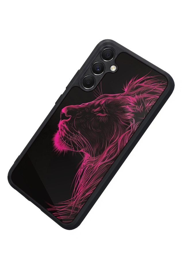 Samsung Galaxy M34 Uyumlu Aslan Tasarımlı Glossy Premium Kılıf