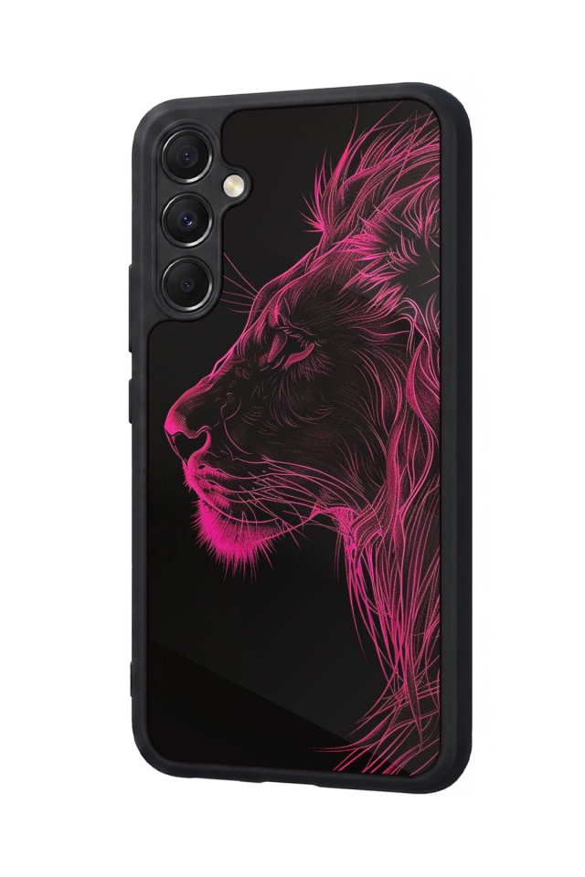 Samsung Galaxy M34 Uyumlu Aslan Tasarımlı Glossy Premium Kılıf