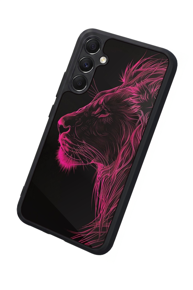 Samsung Galaxy M34 Uyumlu Aslan Tasarımlı Glossy Premium Kılıf