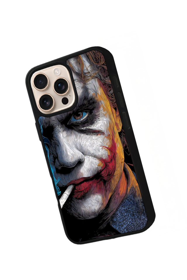 iPhone 16 Pro Uyumlu Joker Tasarımlı Glossy Premium Kılıf