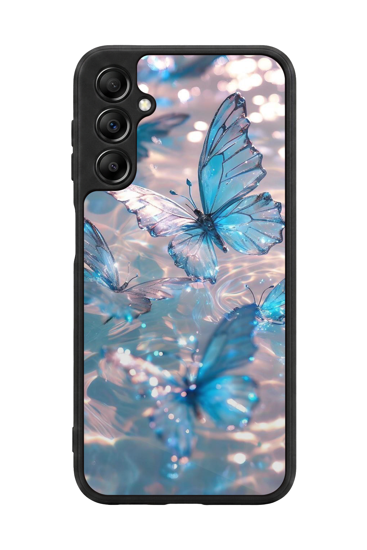 Samsung Galaxy A14 Uyumlu Kelebek Tasarımlı Glossy Premium Kılıf