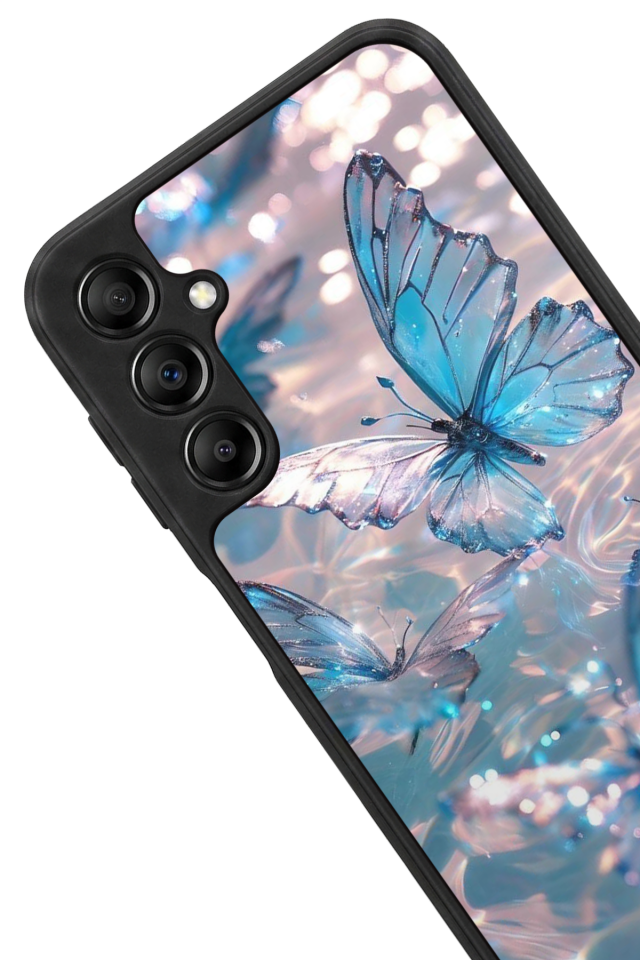 Samsung Galaxy A14 Uyumlu Kelebek Tasarımlı Glossy Premium Kılıf