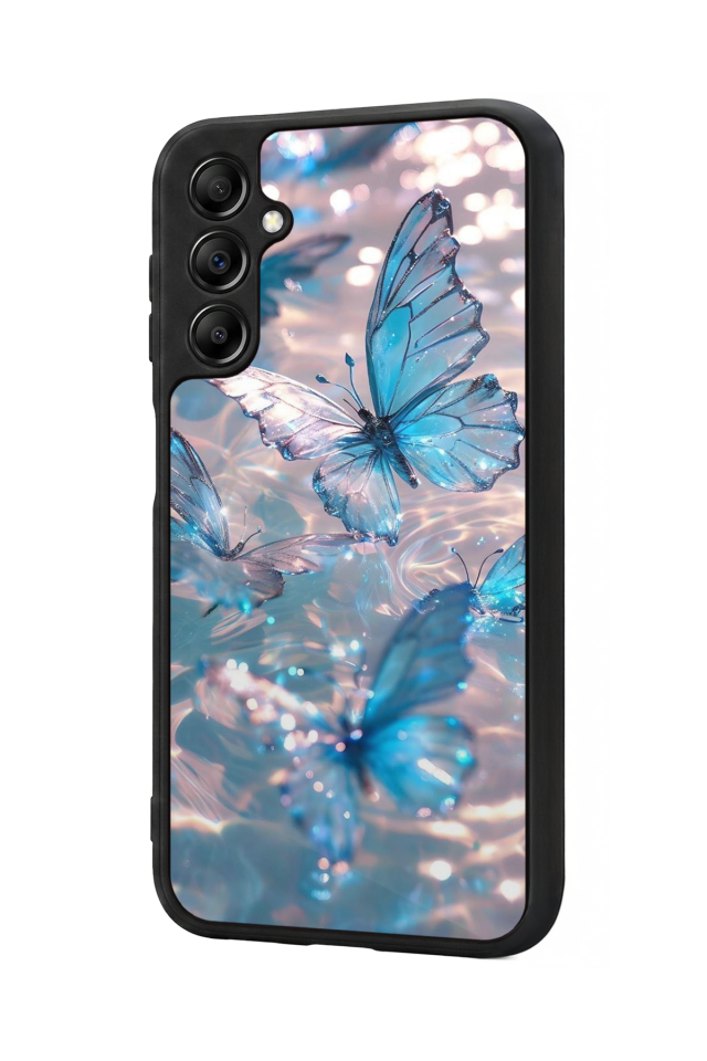 Samsung Galaxy A14 Uyumlu Kelebek Tasarımlı Glossy Premium Kılıf