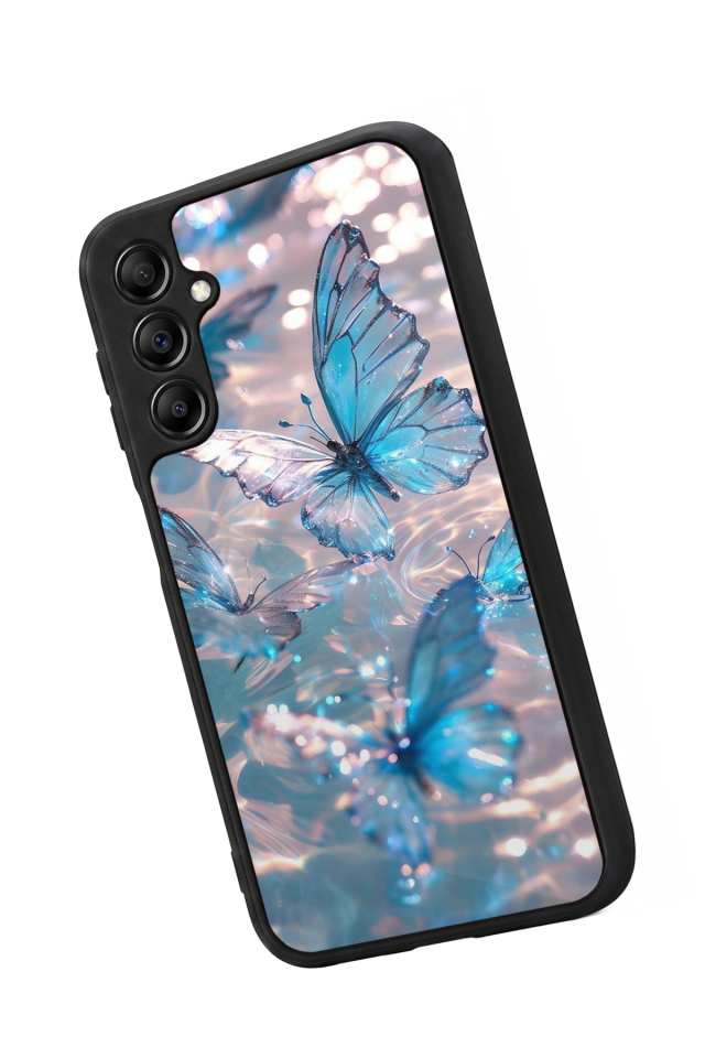 Samsung Galaxy A14 Uyumlu Kelebek Tasarımlı Glossy Premium Kılıf