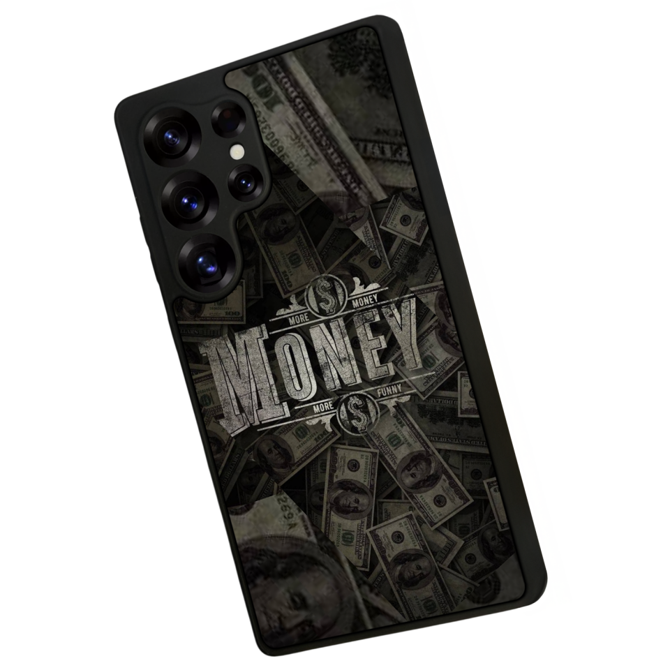 Samsung Galaxy S25 Ultra Uyumlu Money Para Tasarımlı Glossy Premium Kılıf