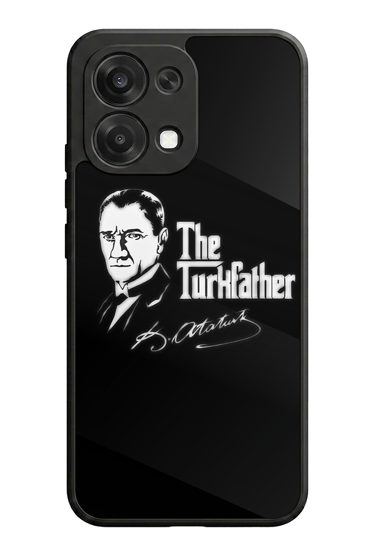 Oppo A6 Pro Uyumlu Mustafa Kemal Ataturk Tasarımlı Glossy Premium Kılıf