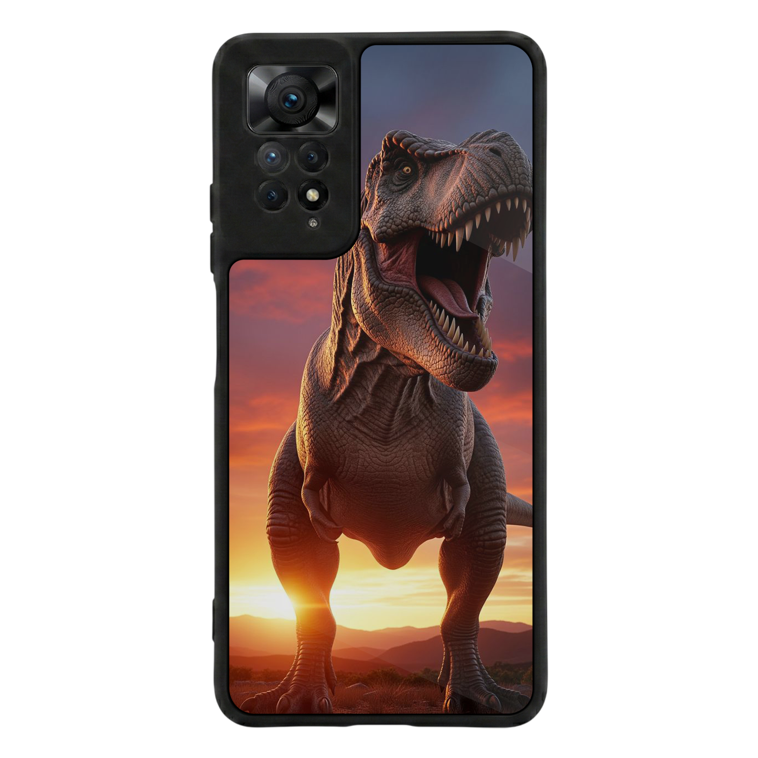 Xiaomi Redmi Note 11 Pro Uyumlu Dinazor Tasarımlı Glossy Premium Kılıf