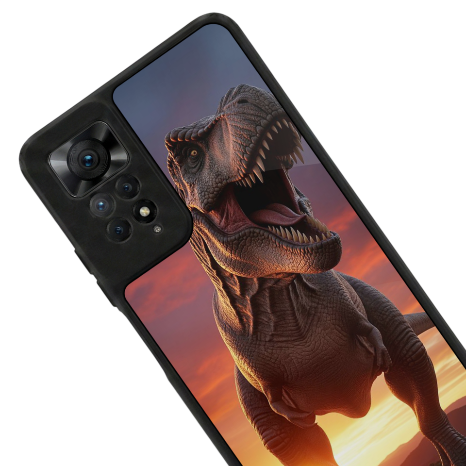 Xiaomi Redmi Note 11 Pro Uyumlu Dinazor Tasarımlı Glossy Premium Kılıf