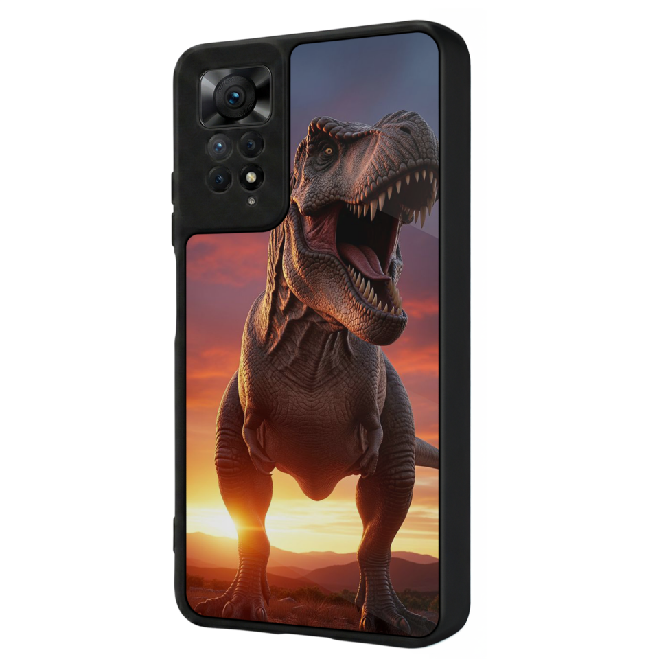 Xiaomi Redmi Note 11 Pro Uyumlu Dinazor Tasarımlı Glossy Premium Kılıf