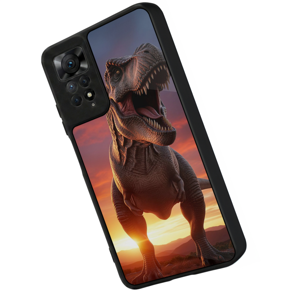 Xiaomi Redmi Note 11 Pro Uyumlu Dinazor Tasarımlı Glossy Premium Kılıf