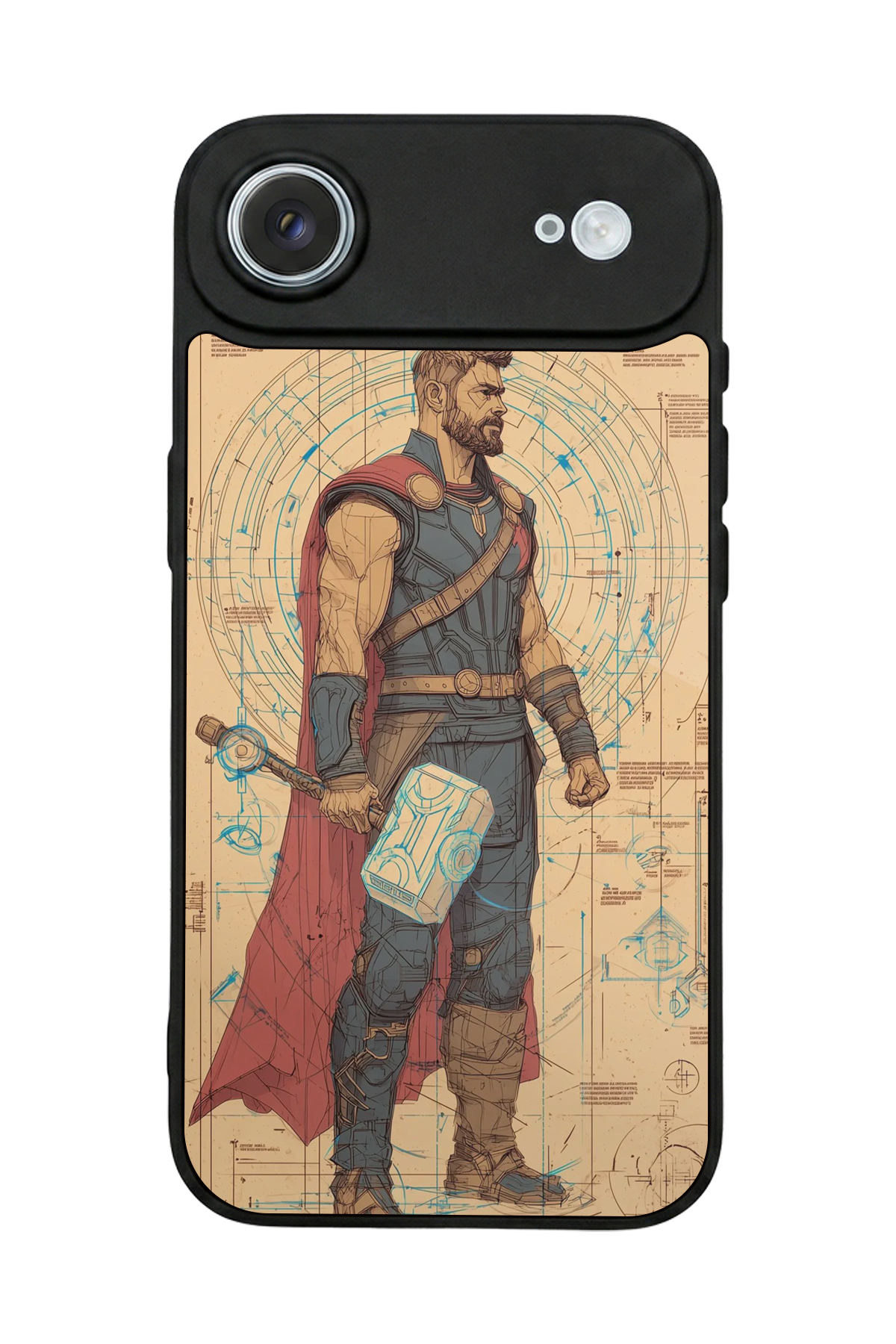 iPhone 17 Air Uyumlu Thor Tasarımlı Glossy Premium Kılıf