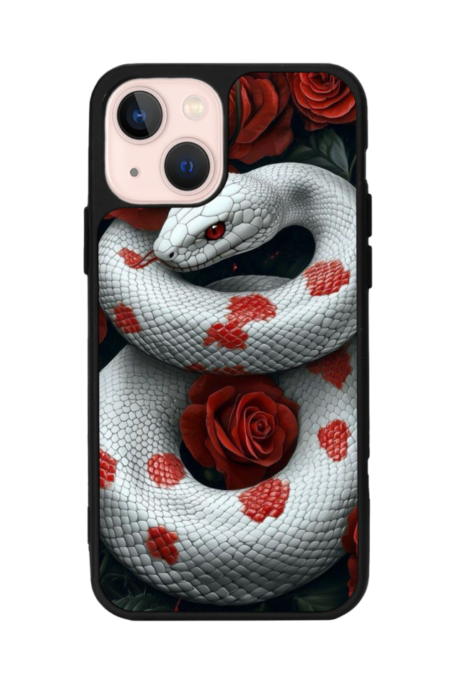 iPhone 15 Plus Uyumlu Yılan Tasarımlı Glossy Premium Kılıf