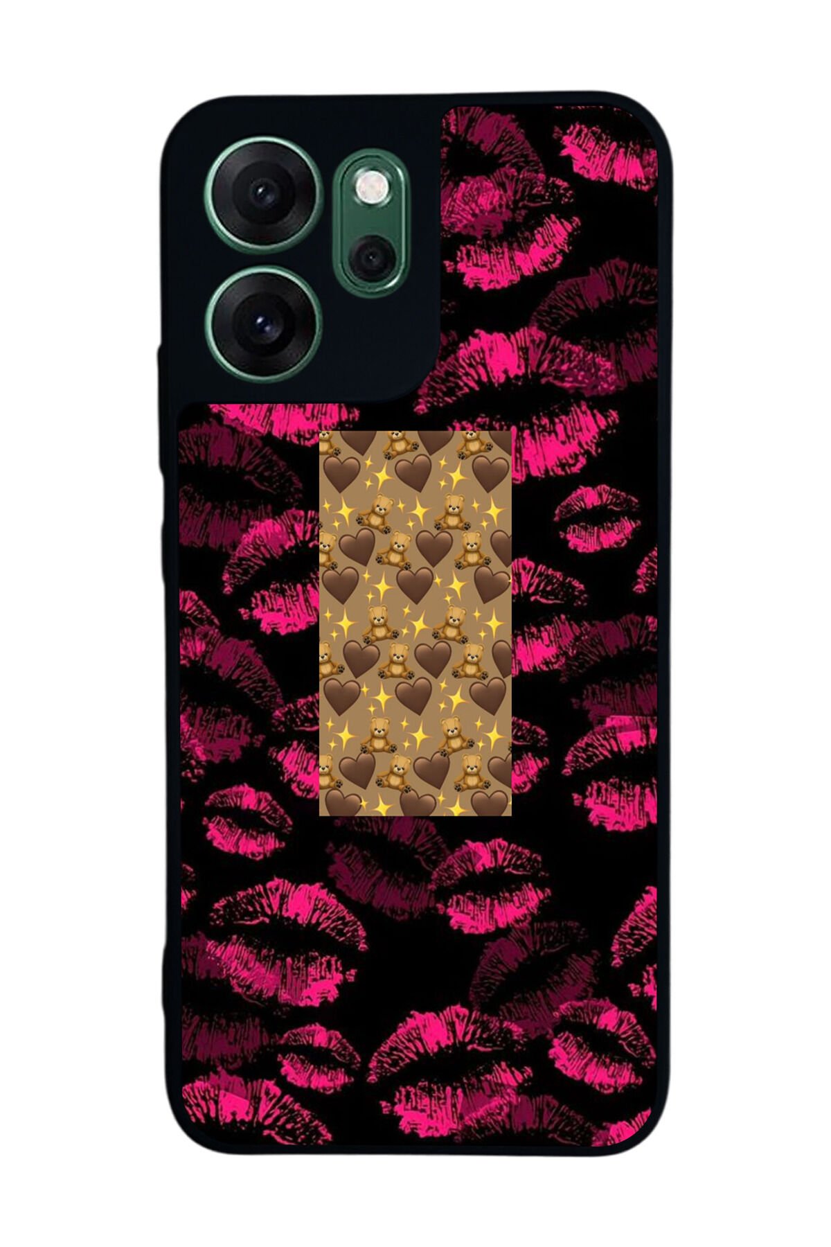 Oppo Reno 14F Uyumlu Dudak Tasarımlı Glossy Premium Kılıf