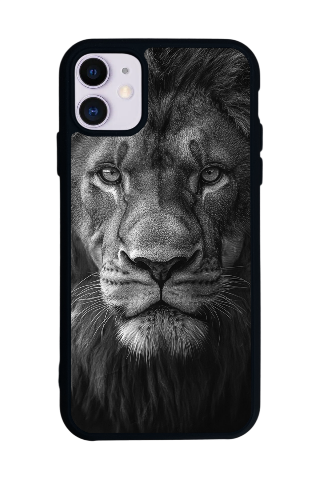 iPhone 11 Uyumlu Aslan Tasarımlı Glossy Premium Kılıf