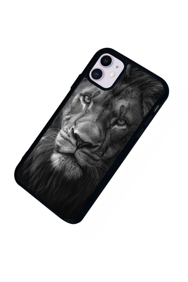 iPhone 11 Uyumlu Aslan Tasarımlı Glossy Premium Kılıf