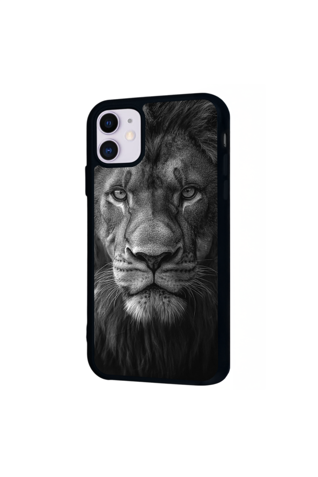 iPhone 11 Uyumlu Aslan Tasarımlı Glossy Premium Kılıf