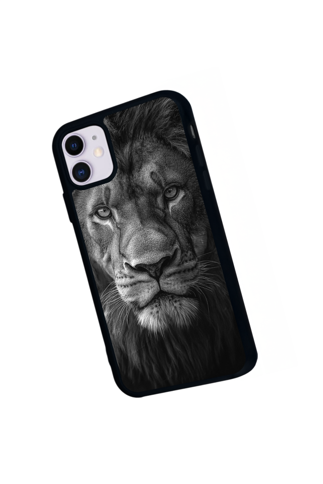 iPhone 11 Uyumlu Aslan Tasarımlı Glossy Premium Kılıf