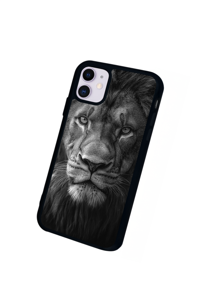 iPhone 11 Uyumlu Aslan Tasarımlı Glossy Premium Kılıf