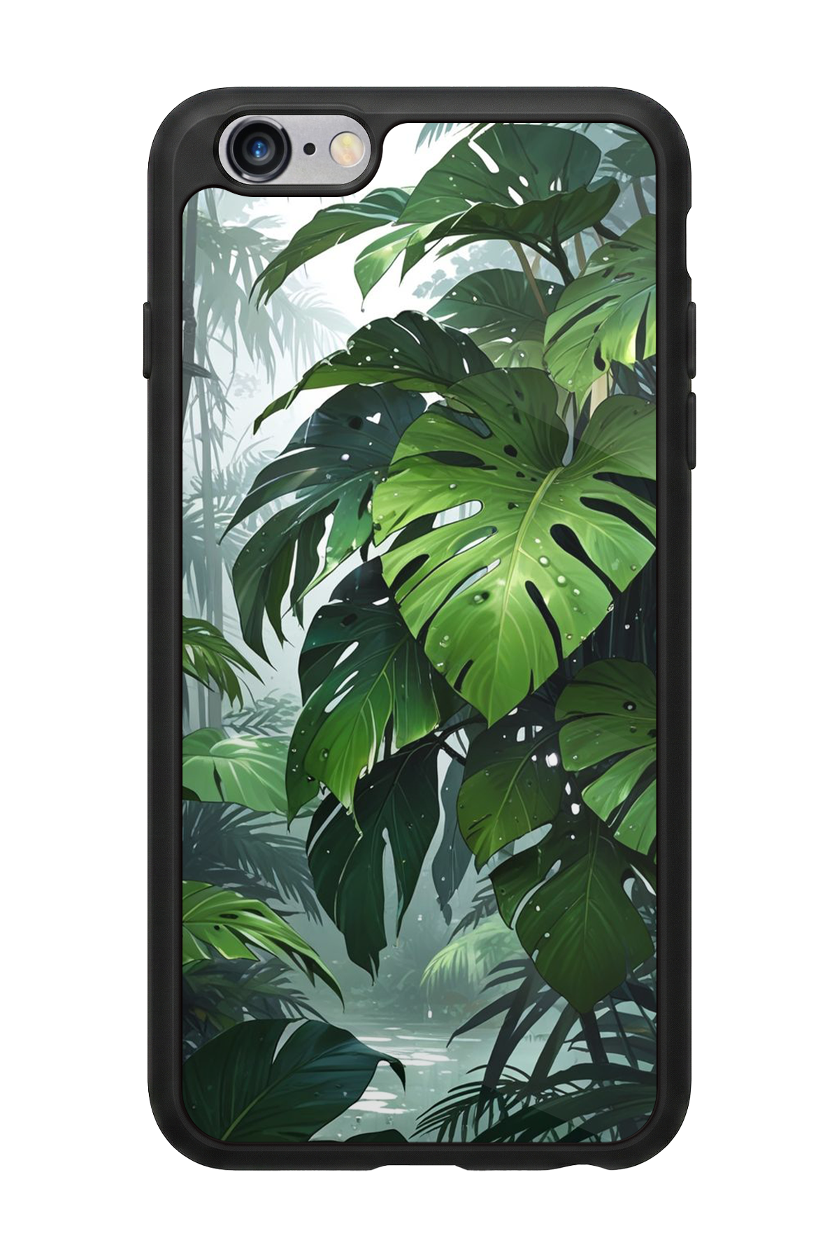 iPhone 6 Plus Uyumlu Botanik Tasarımlı Glossy Premium Kılıf