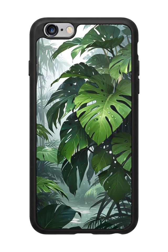 iPhone 6 Plus Uyumlu Botanik Tasarımlı Glossy Premium Kılıf
