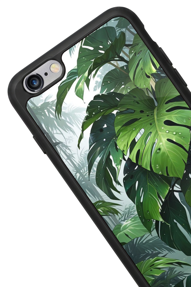 iPhone 6 Plus Uyumlu Botanik Tasarımlı Glossy Premium Kılıf