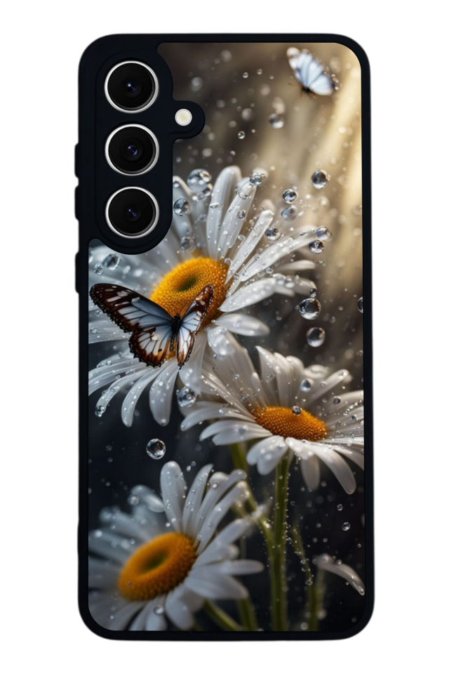Samsung Galaxy A16 Uyumlu Cicek Tasarımlı Glossy Premium Kılıf