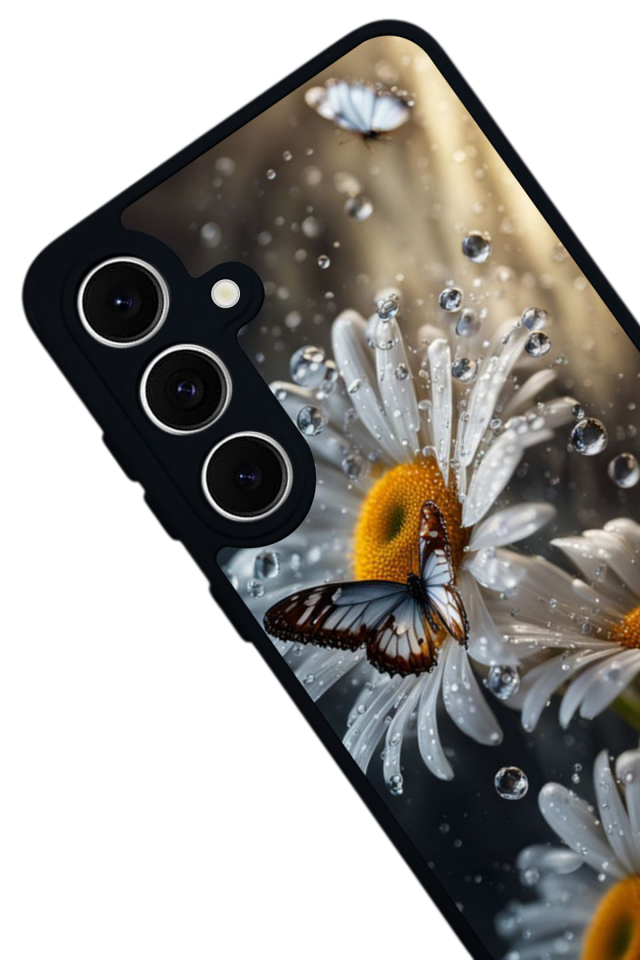 Samsung Galaxy A16 Uyumlu Cicek Tasarımlı Glossy Premium Kılıf