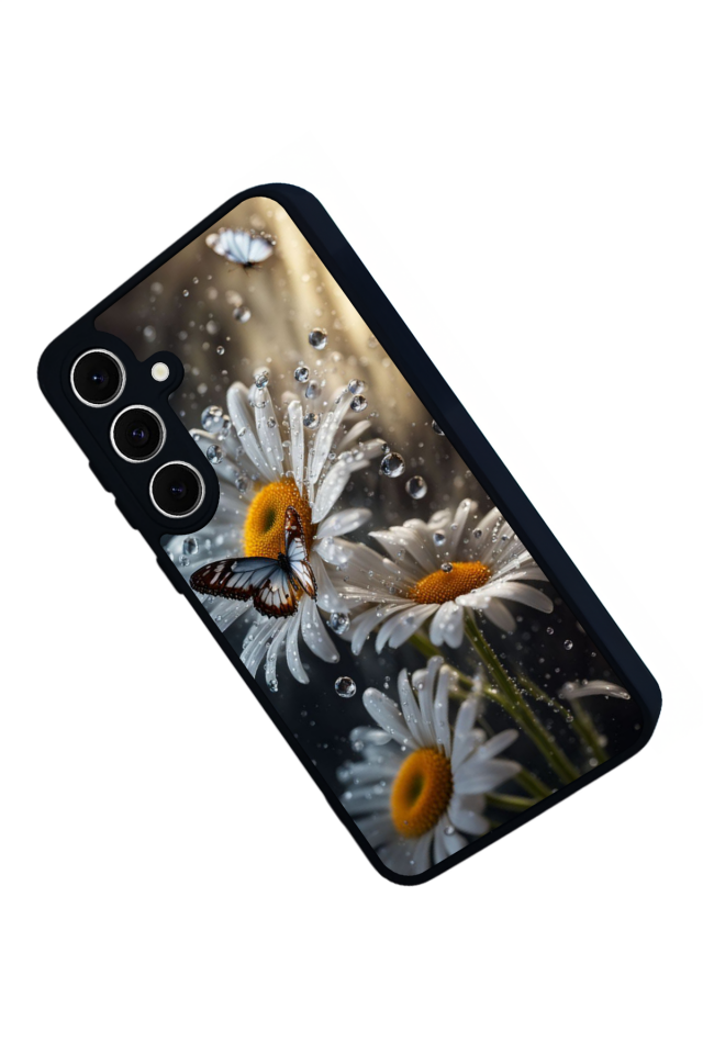 Samsung Galaxy A16 Uyumlu Cicek Tasarımlı Glossy Premium Kılıf