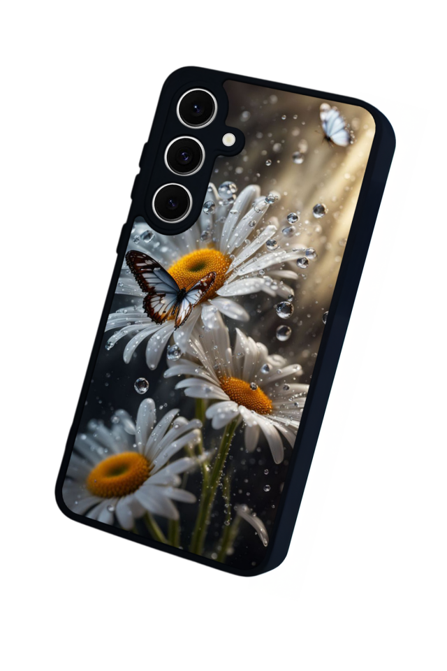 Samsung Galaxy A16 Uyumlu Cicek Tasarımlı Glossy Premium Kılıf