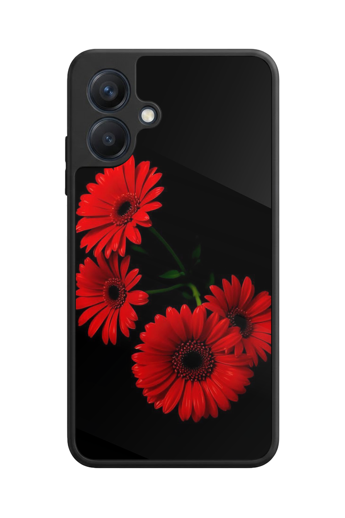 Samsung Galaxy A07 Uyumlu Cicek Tasarımlı Glossy Premium Kılıf