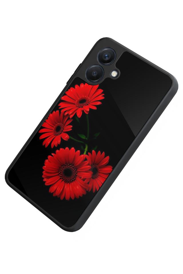 Samsung Galaxy A07 Uyumlu Cicek Tasarımlı Glossy Premium Kılıf