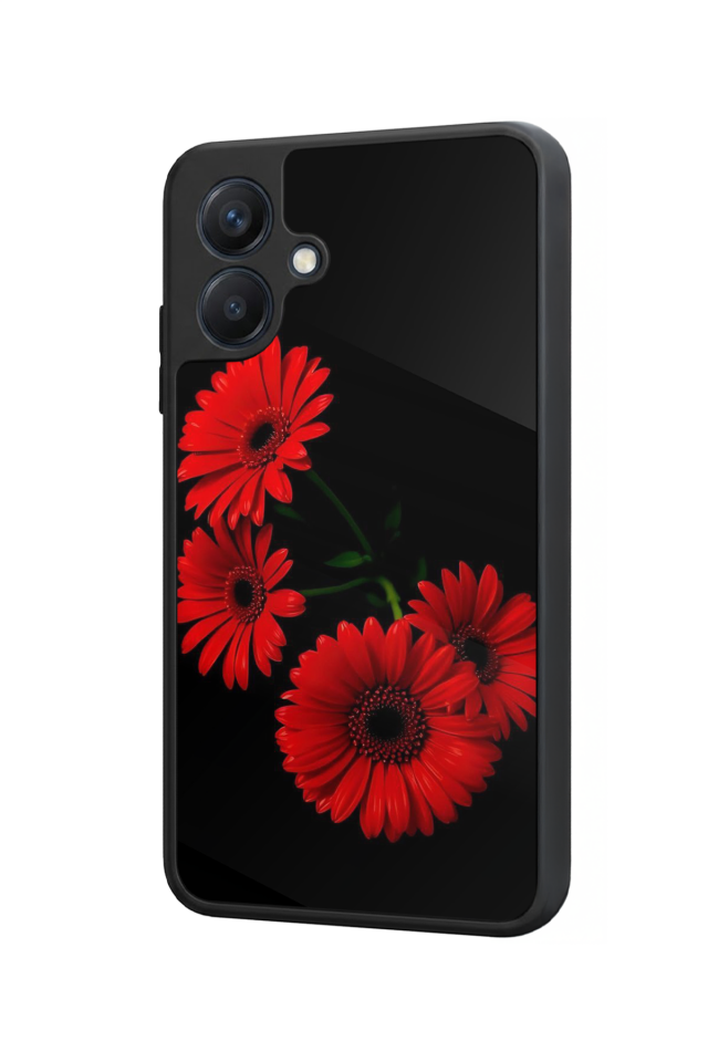 Samsung Galaxy A07 Uyumlu Cicek Tasarımlı Glossy Premium Kılıf