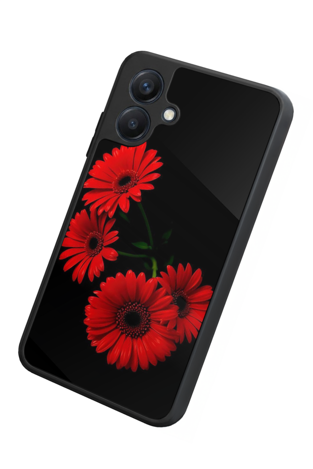 Samsung Galaxy A07 Uyumlu Cicek Tasarımlı Glossy Premium Kılıf
