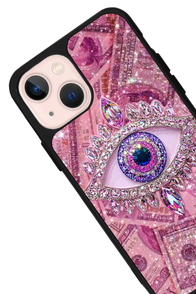 iPhone 15 Plus Uyumlu Göz Tasarımlı Glossy Premium Kılıf