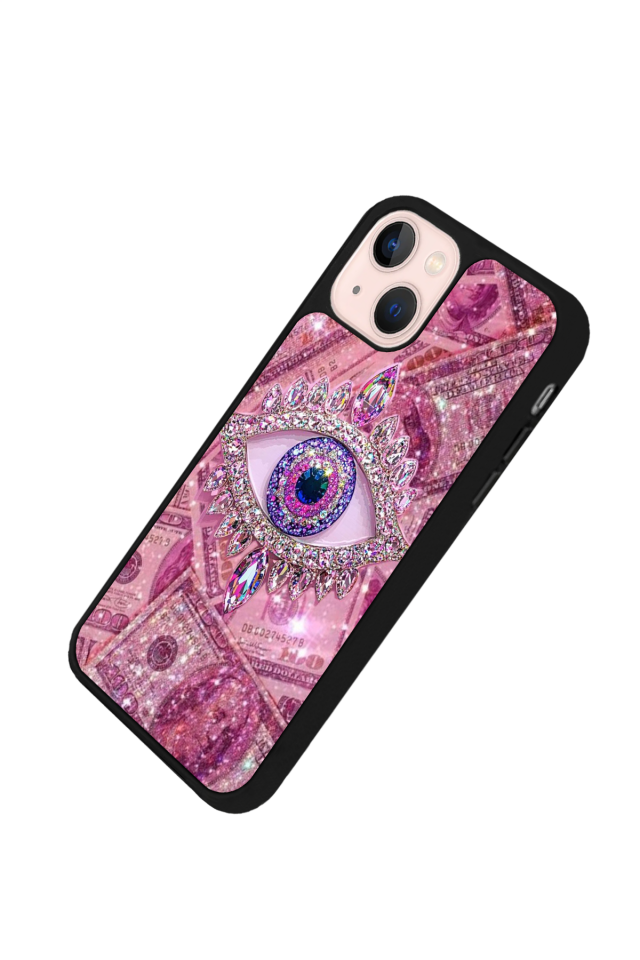 iPhone 15 Plus Uyumlu Göz Tasarımlı Glossy Premium Kılıf