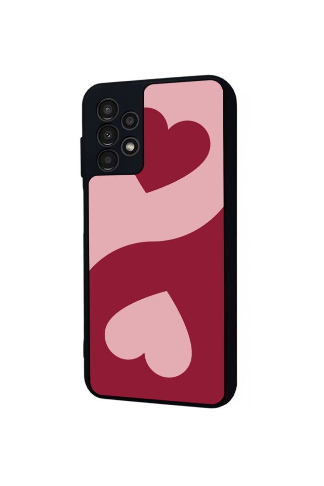 Samsung Galaxy A23 Uyumlu Kalp Love Tasarımlı Glossy Premium Kılıf