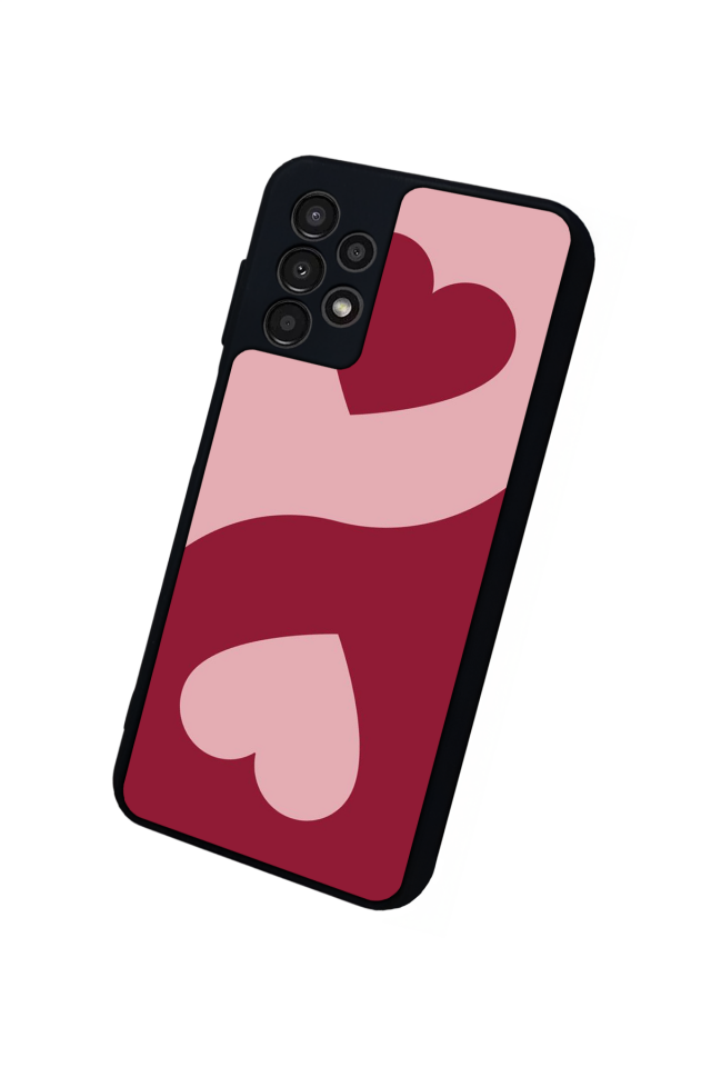 Samsung Galaxy A23 Uyumlu Kalp Love Tasarımlı Glossy Premium Kılıf