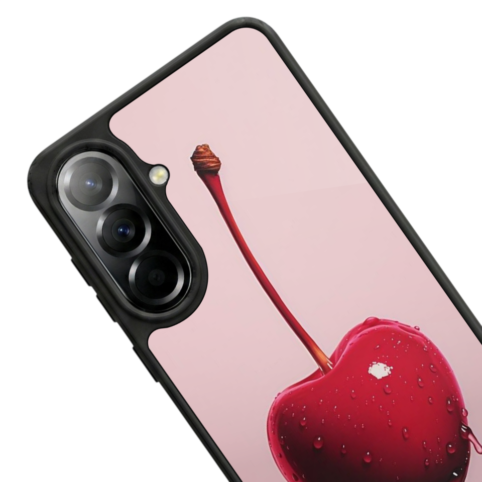 Samsung Galaxy A57 Uyumlu Kiraz Tasarımlı Glossy Premium Kılıf