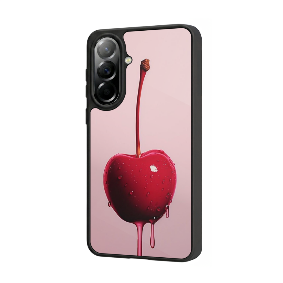 Samsung Galaxy A57 Uyumlu Kiraz Tasarımlı Glossy Premium Kılıf
