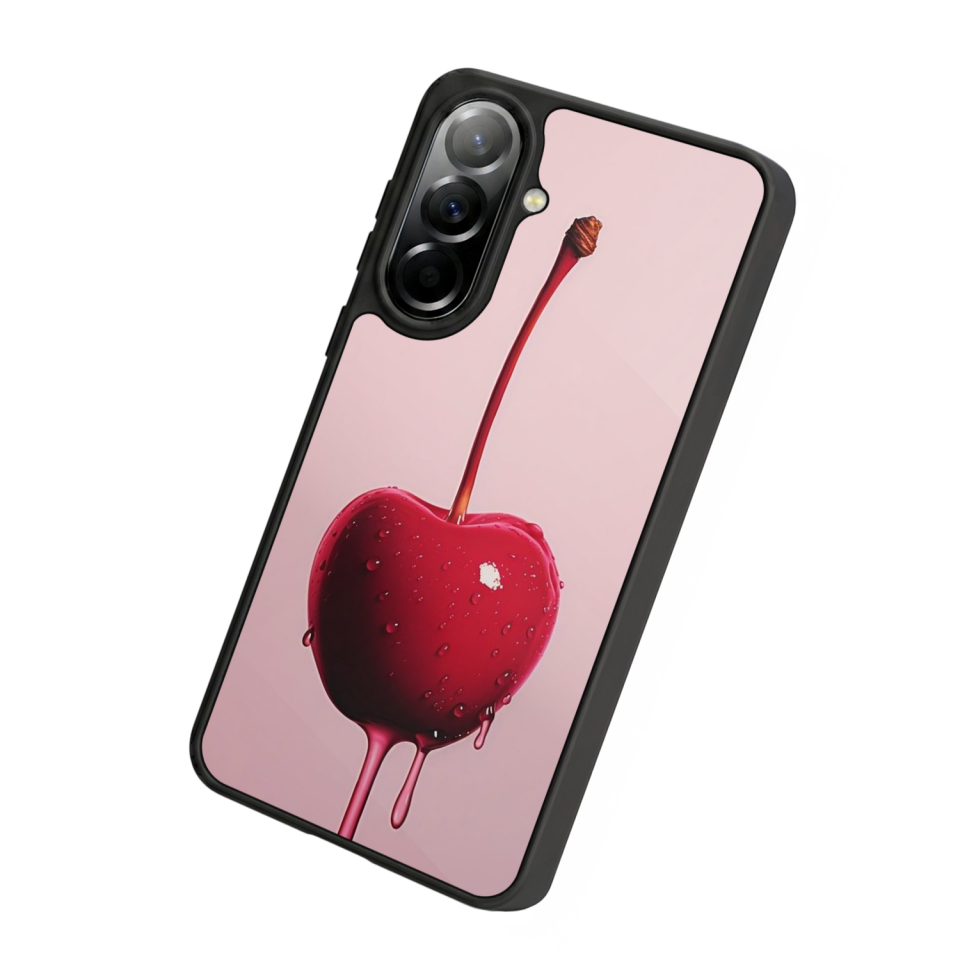 Samsung Galaxy A57 Uyumlu Kiraz Tasarımlı Glossy Premium Kılıf