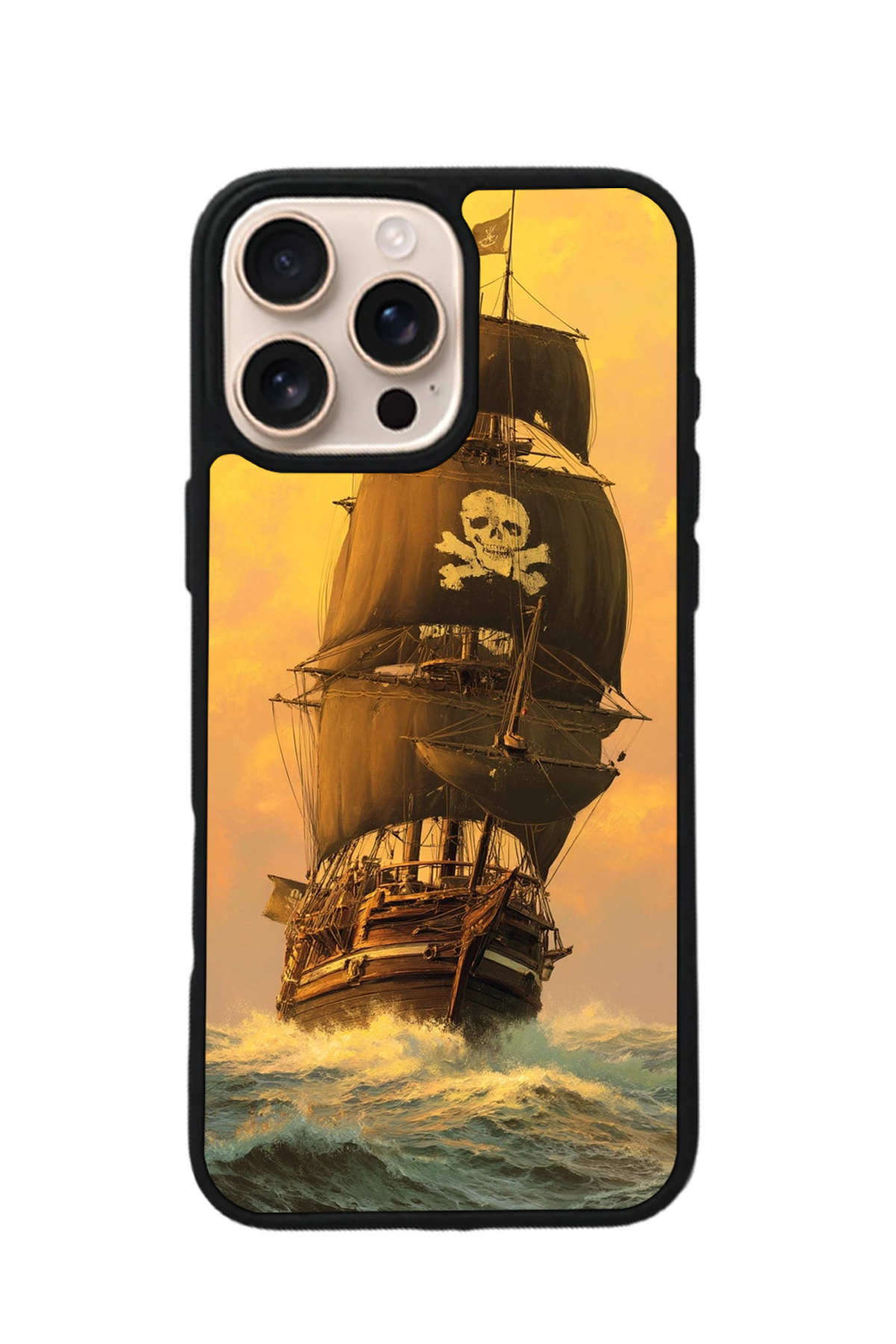 iPhone 15 Pro Uyumlu Korsan Tasarımlı Glossy Premium Kılıf