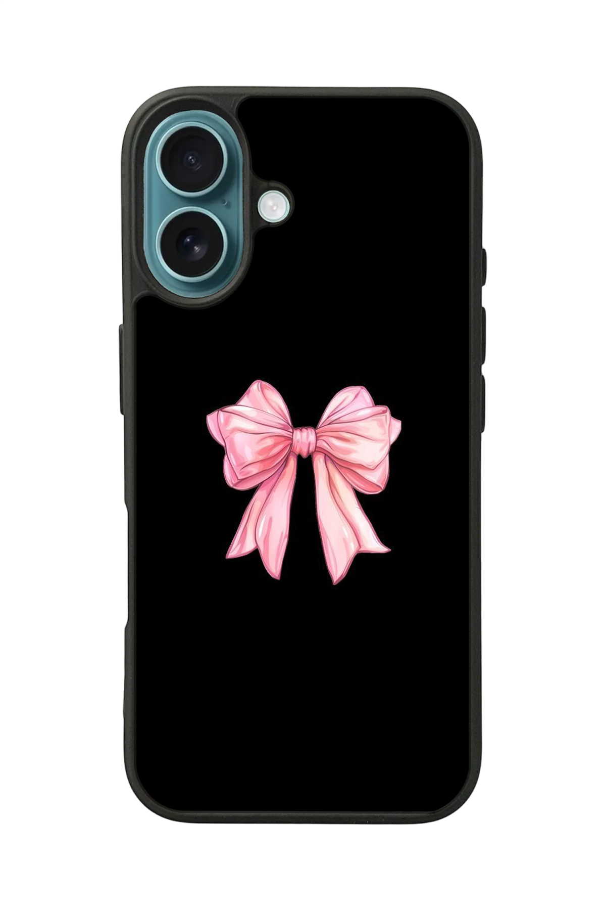 iPhone 16 Uyumlu Kurdele Tasarımlı Glossy Premium Kılıf
