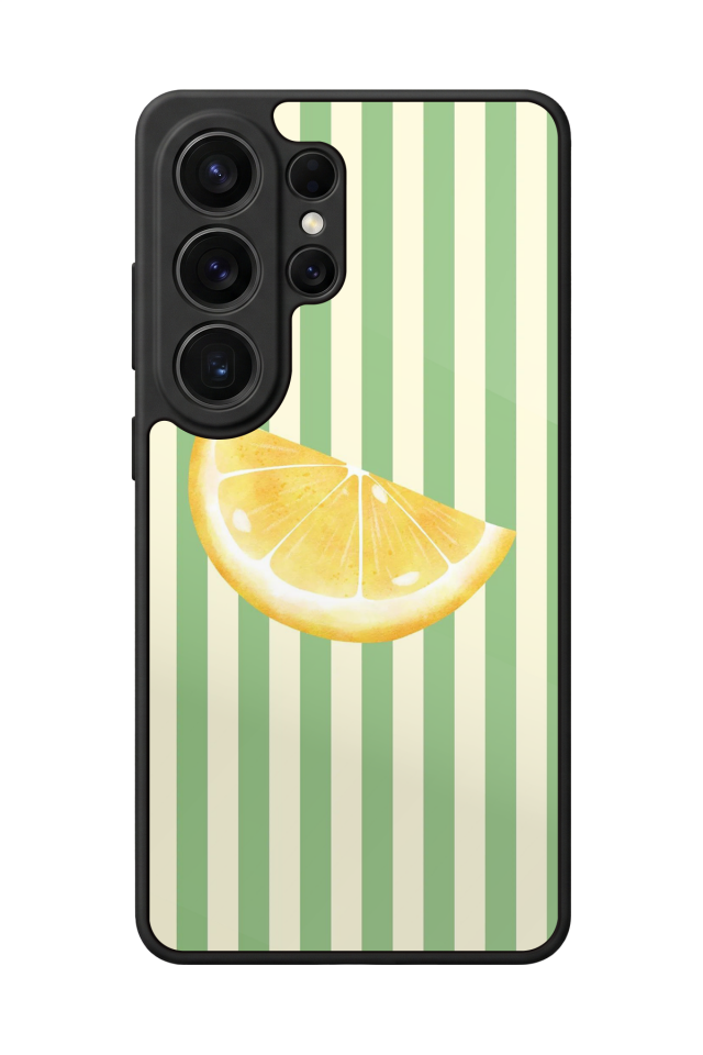 Samsung Galaxy S26 Ultra Uyumlu Limon Tasarımlı Glossy Premium Kılıf