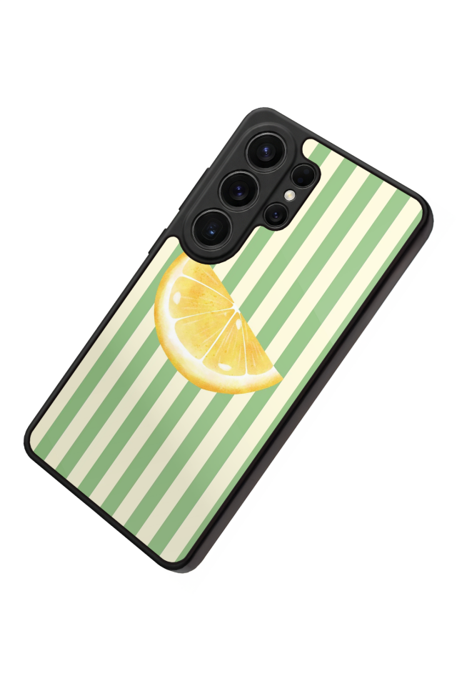 Samsung Galaxy S26 Ultra Uyumlu Limon Tasarımlı Glossy Premium Kılıf