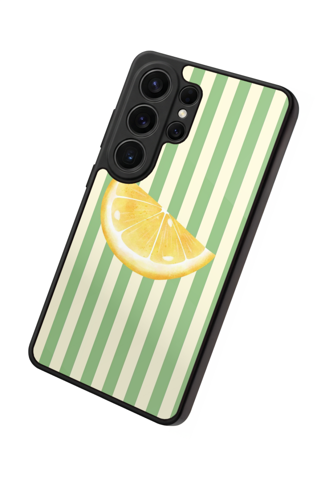 Samsung Galaxy S26 Ultra Uyumlu Limon Tasarımlı Glossy Premium Kılıf